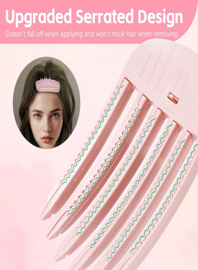 Branbox 2PCS Volumizing Hair Clips for Women, Hair Volume Clip Styling Tools Volumizing Comb for Fluffy Bangs Clips for Root Lift, Root Booster Clips, Pink - Image 4
